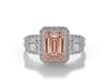 Lab Grown Pink Diamond Engagement Ring in 14K White Gold &#40;3 ct. tw.&#41;