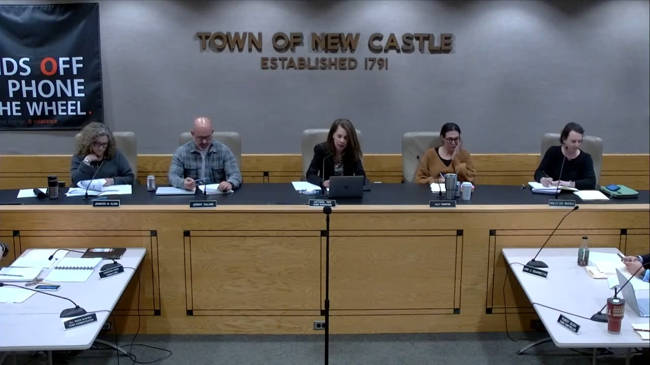 Town Board of New Castle Work Session & Meeting 10/8/24