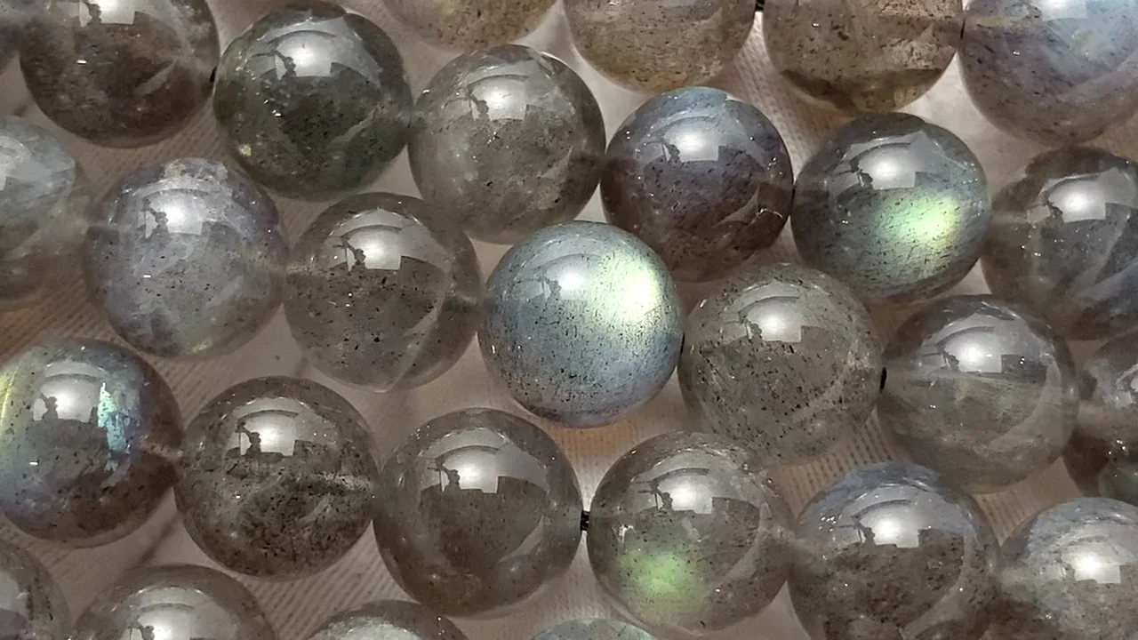 ラブラドライト ラウンド10mm ｜天然石ビーズの卸問屋・通販ケンケン