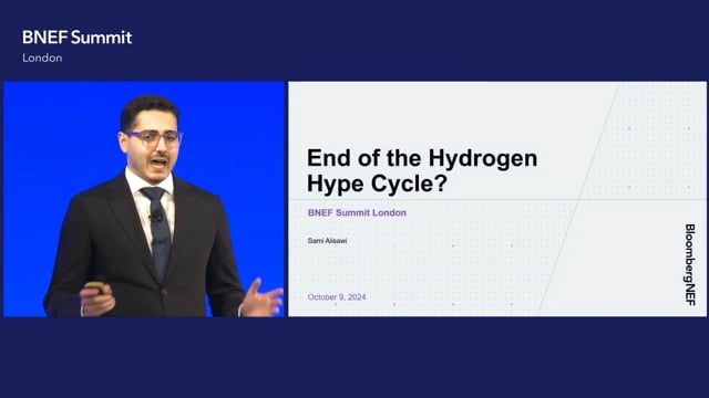 Watch "<h3>BNEF Talk: Hydrogen - The End of the Hype Cycle?</h3>

Sami Alisawi, Hydrogen Analyst, BloombergNEF"