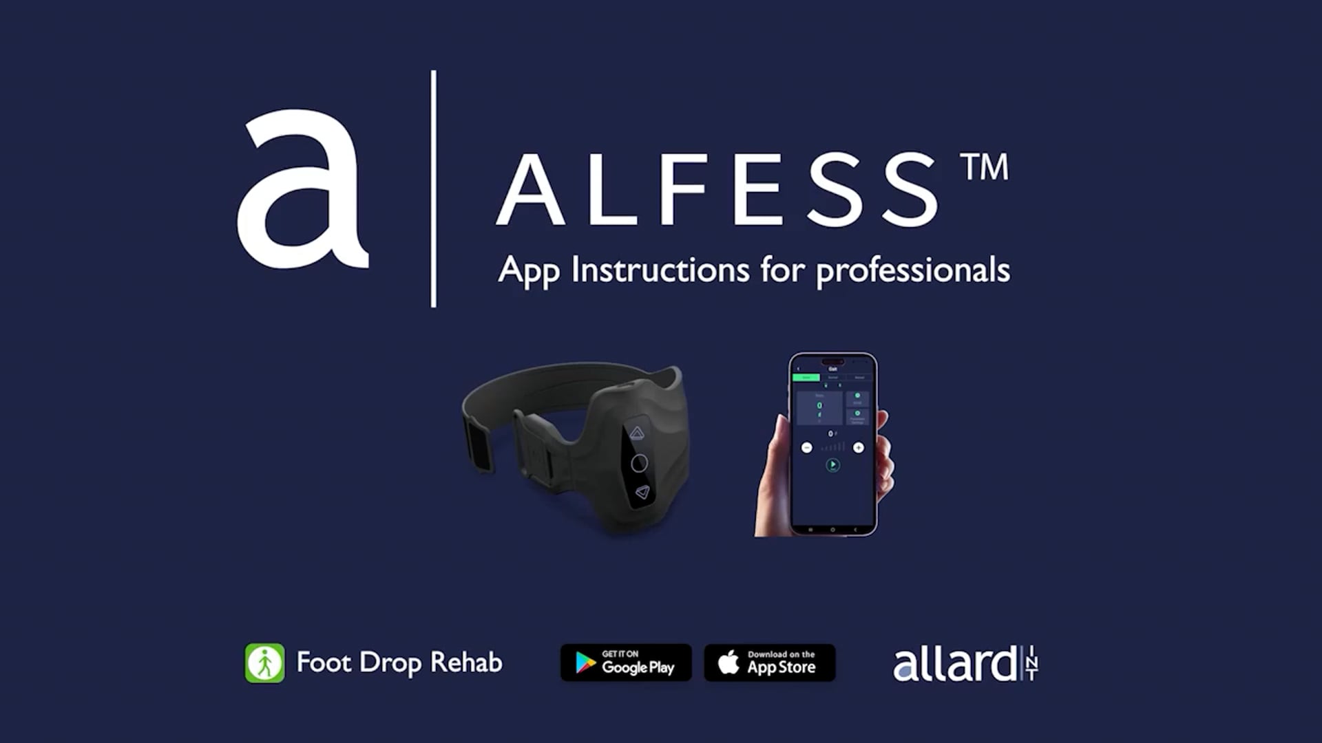 Alfess™ App instructions for professionals