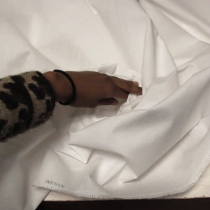 Vidéo: Entoilage toile tailleur thermocollant - Blanc optique