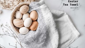Easter Tea Towel Mockup, a Household Mockup by LinnestCreative (Thumbnail 4 of 4)