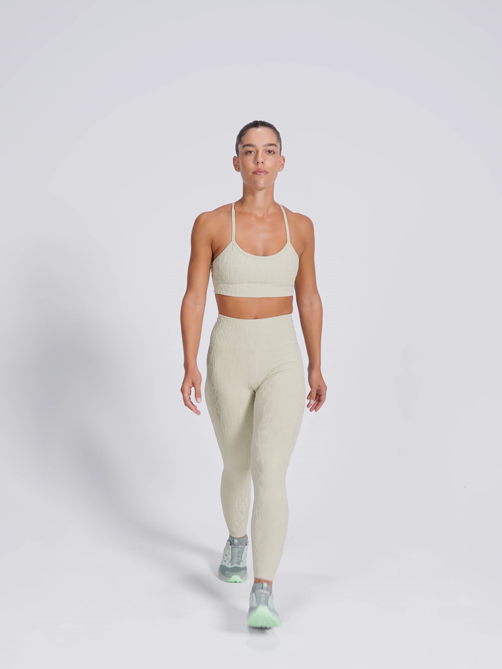 חזיית ספורט ג’קארד 3D עם גב Y