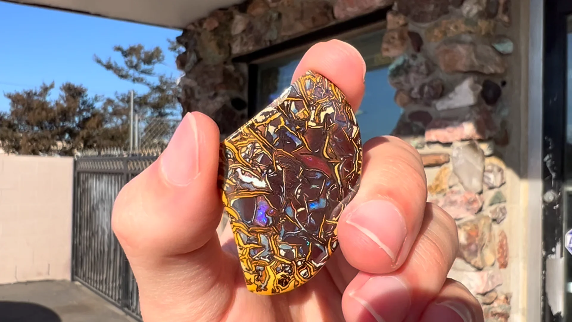 76.78ct Koroit Boulder Matrix Opal Stone | Burton's – Burton's