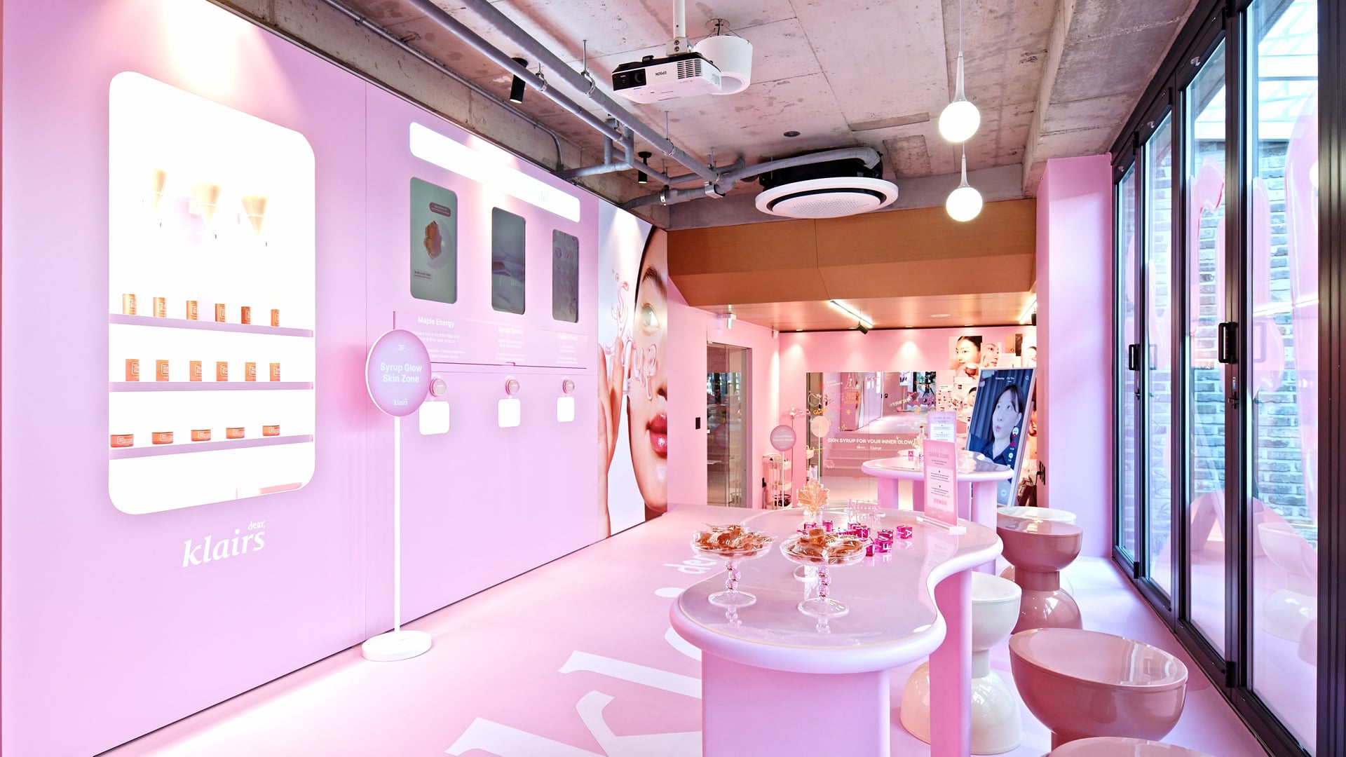 klairs seoul maple syrup line pop-up film