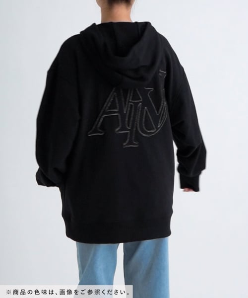 PAGEBOY Anui ワッペンロゴフーディ ブラック R2 Anui/ワッペンロゴフーディ | [公式]ページボーイ(PAGEBOY)通販