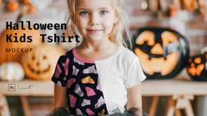 Halloween Kids Tshirt Mockup, a Shirt Mockup by LinnestCreative (Thumbnail 5 of 5)