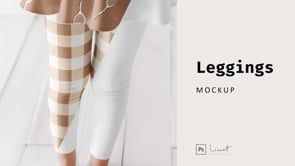 Kids Leggings Mockup, a Bottom Mockup by LinnestCreative (Thumbnail 5 of 5)
