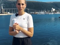 Ulrikke fra UN Global Compact presenterer kompetanseprogrammet