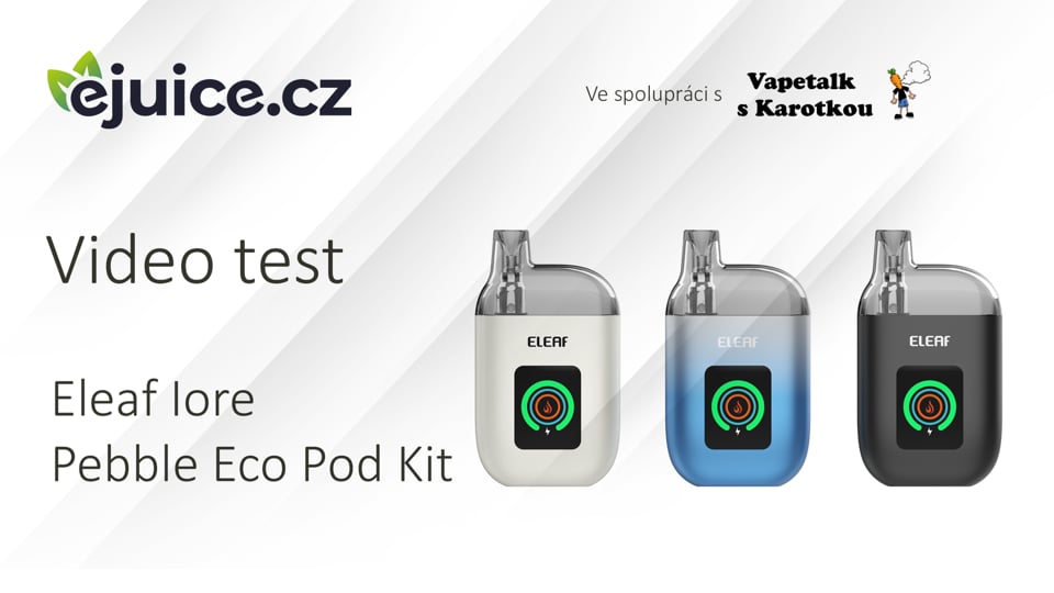 Eleaf Iore Pebble Eco Pod Kit - video test (CZ)