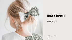 Hair Bow and Dress Mockup, a Shirt Mockup by LinnestCreative (Thumbnail 5 of 5)