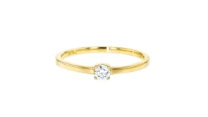 .15 Carat Lab-Grown Diamond Solitaire Ring in 14kt Yellow Gold
