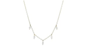 .25 ct. t.w. Marquise Lab-Grown Diamond Station Necklace in 14kt Yellow Gold