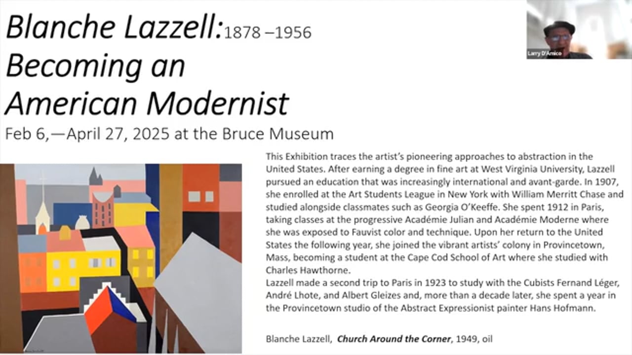 Art Talk - Blanche Lazzell: Becoming an American Modernist