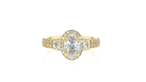 2.10 ct. t.w. Lab-Grown Diamond Ring in 14kt Yellow Gold