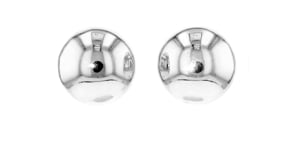 Sterling Silver Dome Earrings