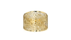 Italian 14kt Yellow Gold Filigree Ring