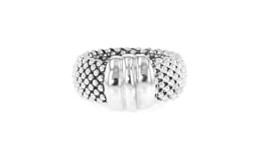 Italian Sterling Silver Popcorn-Chain Ring