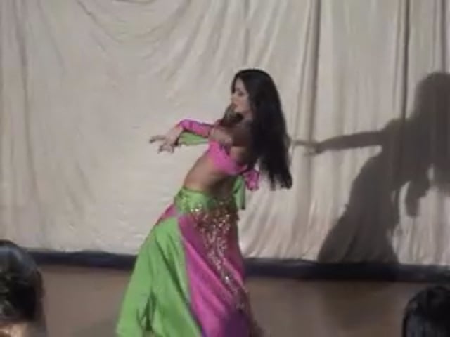 Rania performing at her dance studio in 2008