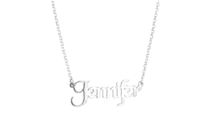 Sterling Silver Personalized Name Necklace