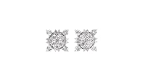 .20 ct. t.w. Diamond Snowflake Jewelry Set: Earrings and Pendant Necklace in Sterling Silver