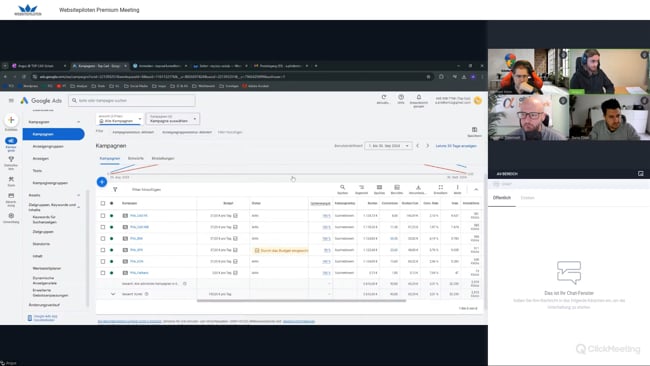 Kampagnenperformance Fragen, B2B-Kunden besser erreichen, Überprüfungsverfahren von Werbetreibenden - ein Erfahrungsbericht & Webinare in Inhalte für YouTube umwandeln mit Michael Klein vom 14.10.24
