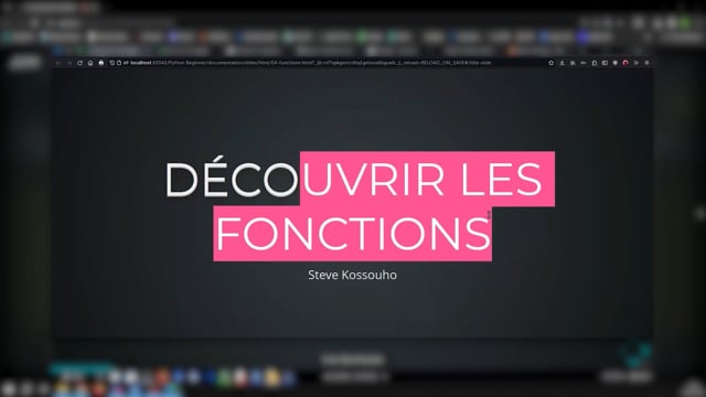 découvrir les fonctions