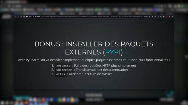 Installer des paquets externes (partie 1)