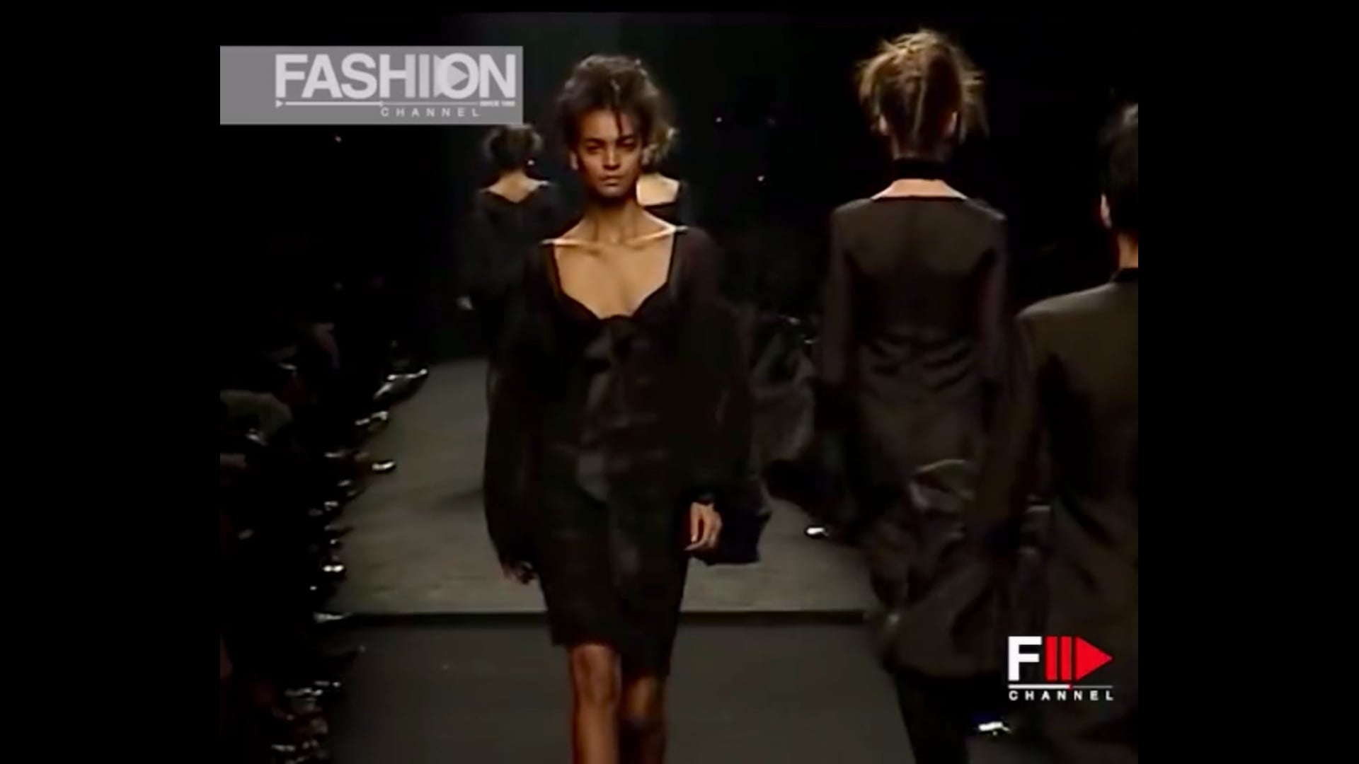 F/W 2002 Yves Saint Laurent by Tom Ford Black Sheer Poet