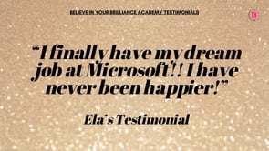 Step 3- Watch Our Epic Success Story Microsoft Offer In 11 Weeks - Ela's Story 