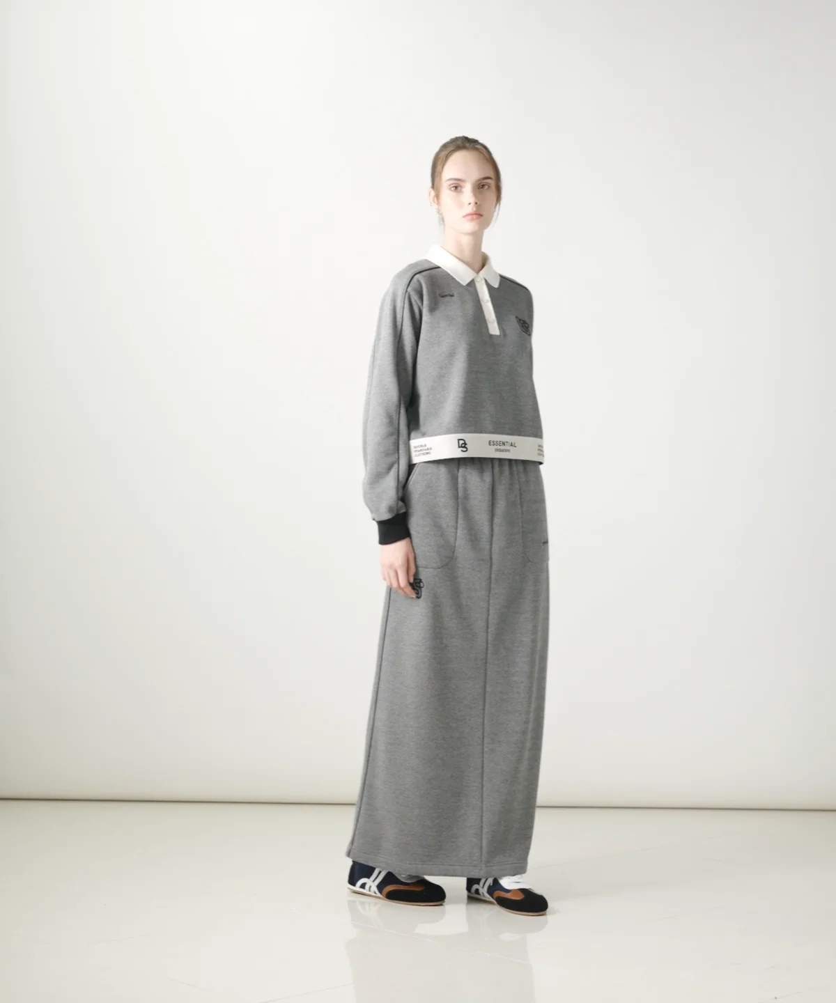 ESSENTIAL / ボンバーヒート裏起毛マキシスカート BOTTOMS Night STORE