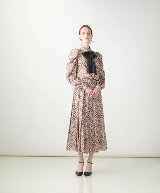 CORCOVADO / Polyester Ciffon ボウタイブラウス