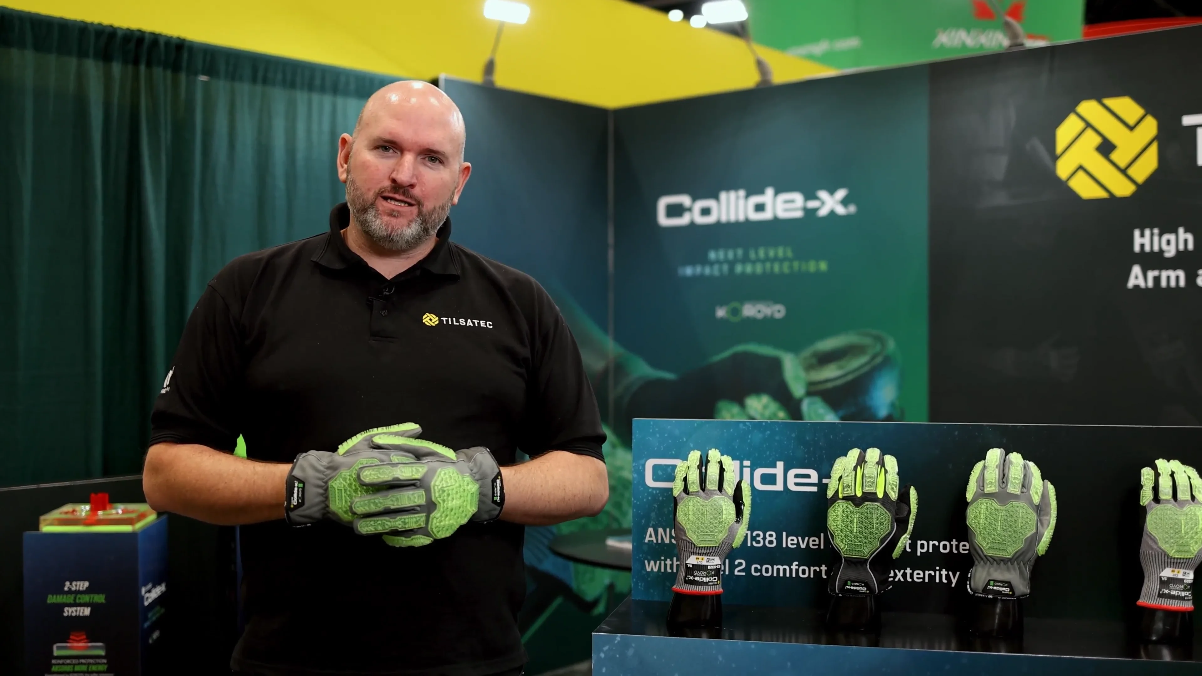 Tilsatec gloves with KOROYD Back of Hand Impact Protection
