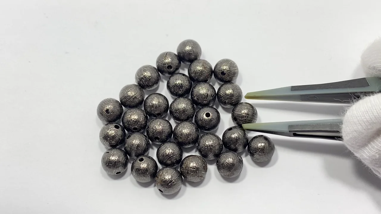 お買い得！ メテオライト(アルタイ隕石) 6mm ブラック