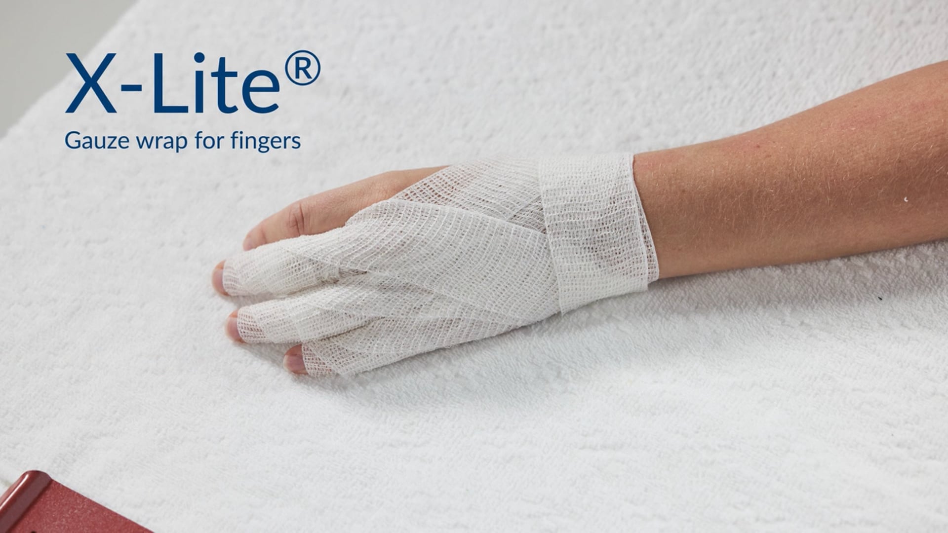 Gauze wrap for fingers