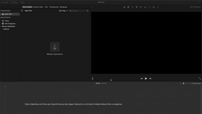 Videos schneiden mit iMovie (Mac)
