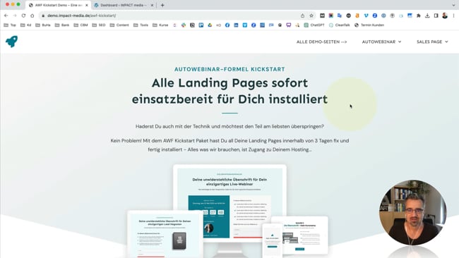 Auto-Webinar Anmeldeseite erstellen (mit Vorlage)