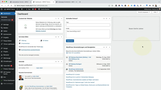 Alle Salespages erstellen (mit Vorlage)