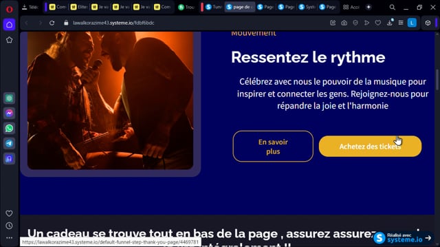 créer ton tunnel de vente SYSTEME IO
