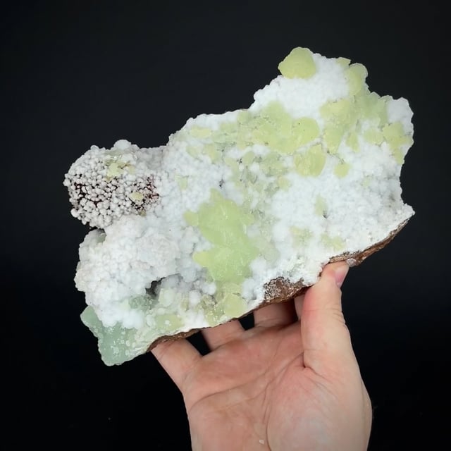 large Adamite (Cu-bearing) and Calcite