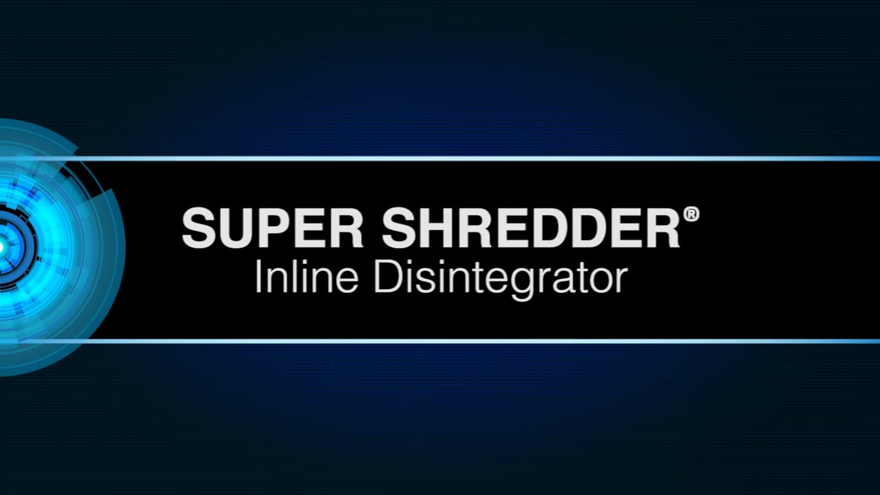 SUPER SHREDDER Inline Disintegrator