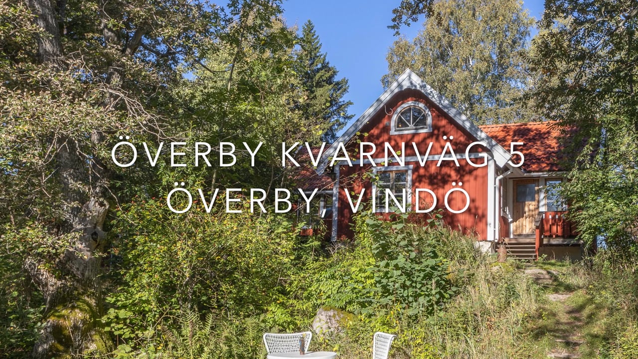 5 rum Vinterbonat fritidshus på Överby kvarnväg 5 Värmdö kommun