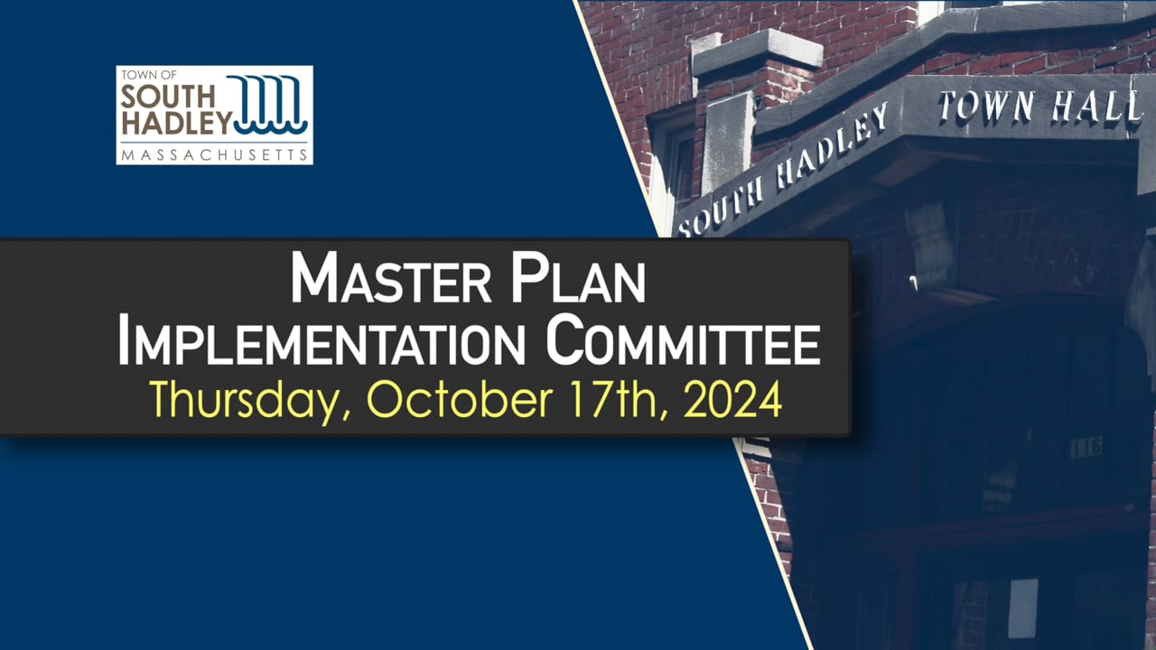 Master Plan Implementation Committee: 10/17/2024