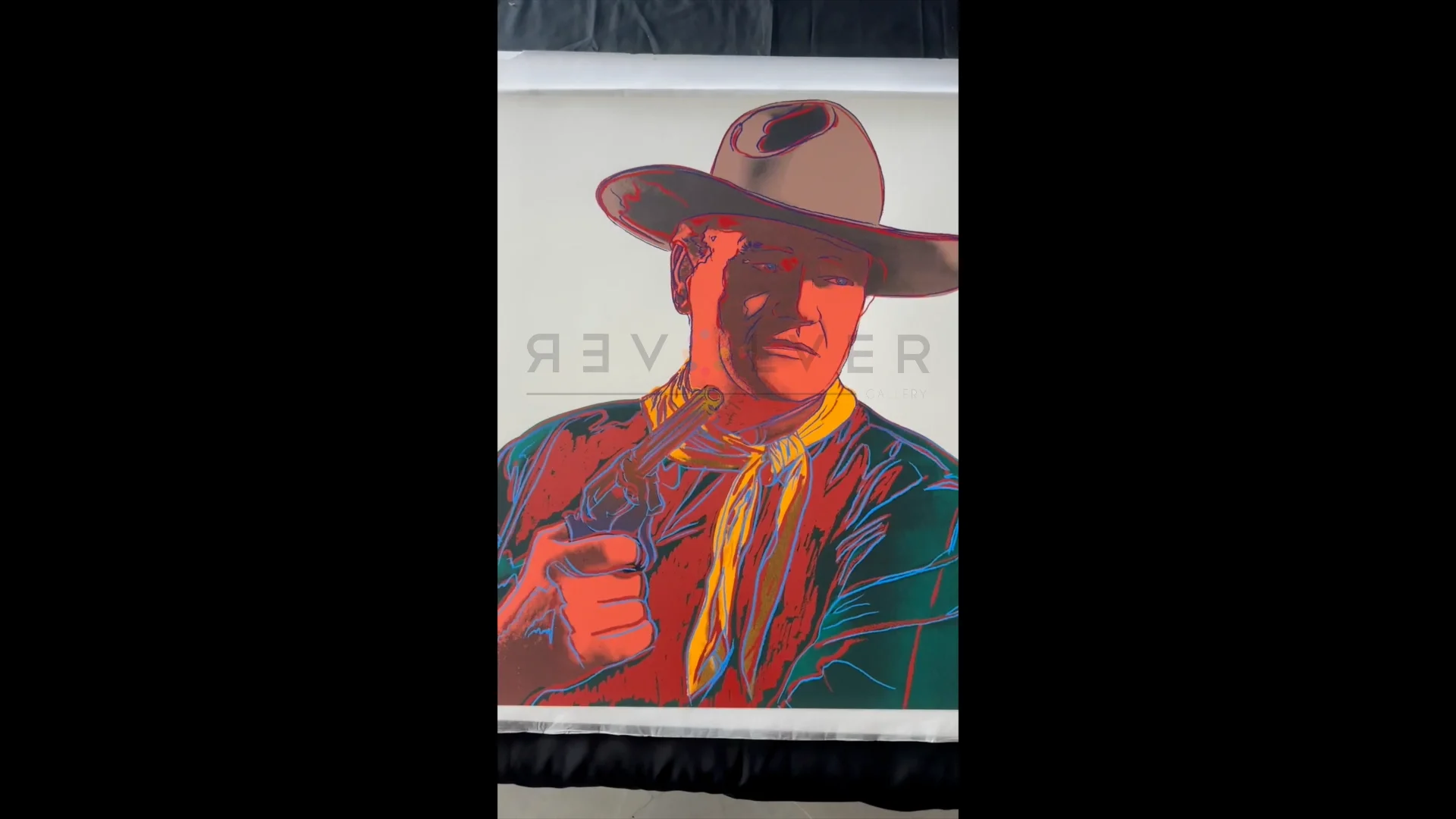 Andy Warhol | John Wayne 377 (Unique) (1986) | Artsy