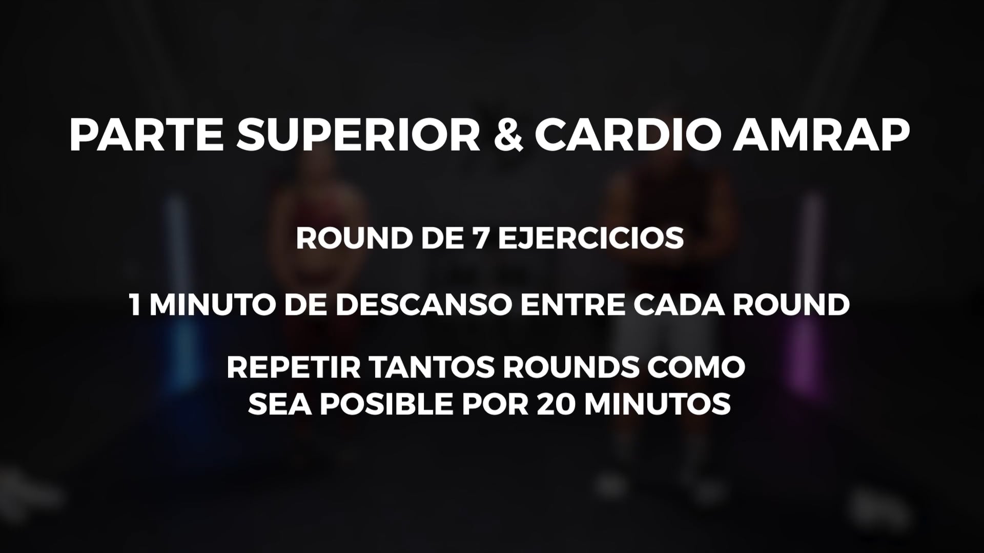 PARTE SUPERIOR + CARDIO AMRAP