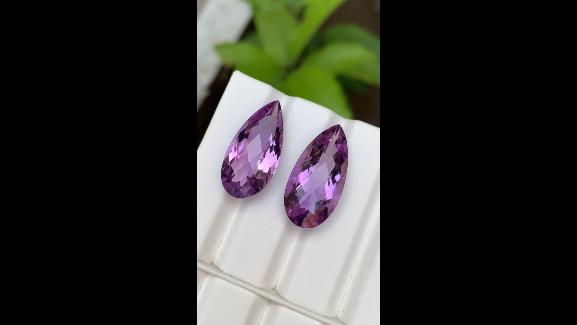Boucles d'oreilles Argent Couleur Pierre Violet • Histoire d'Or