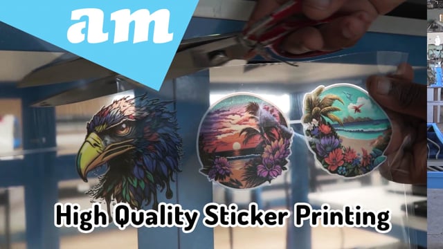 High Quality Full Colour Sticker Printed on 300mm UVDTF Printer, Peel Then Apply, No Weeding