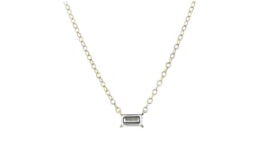 .20 Carat Baguette Lab-Grown Diamond Necklace in 14kt Yellow Gold