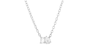 .20 ct. t.w. Lab-Grown Diamond Toi et Moi Necklace in 14kt White Gold